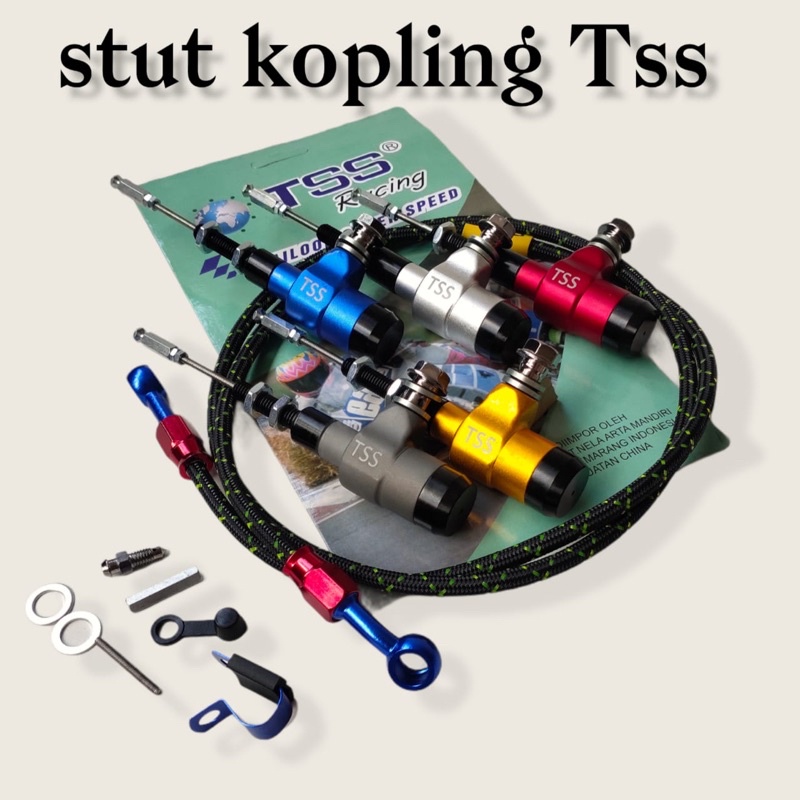 New Stut Kopling Hidrolik Nissin + Selang Universal R15,Vixion,Cbr150r,Gsx,Ninja,R25