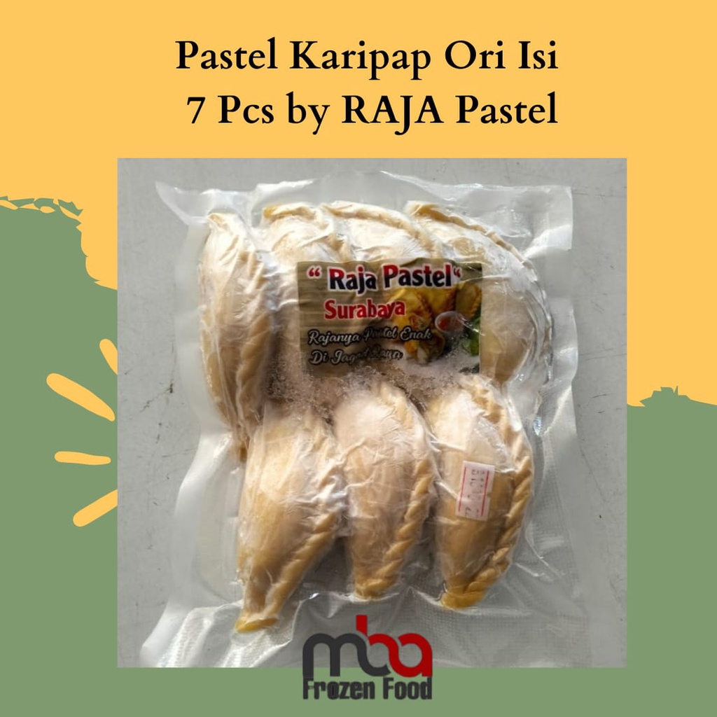 Pastel Karipap Ori Isi 7 Pcs by RAJA Pastel - FROZEN FOOD