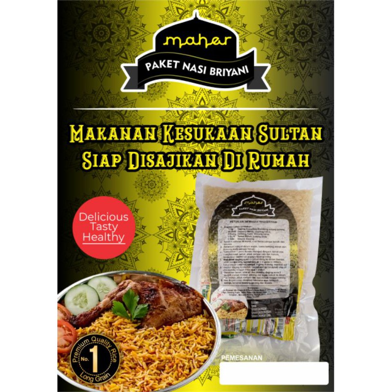 

Readystock!!!Paket Nasi Briyani kemasan450gr