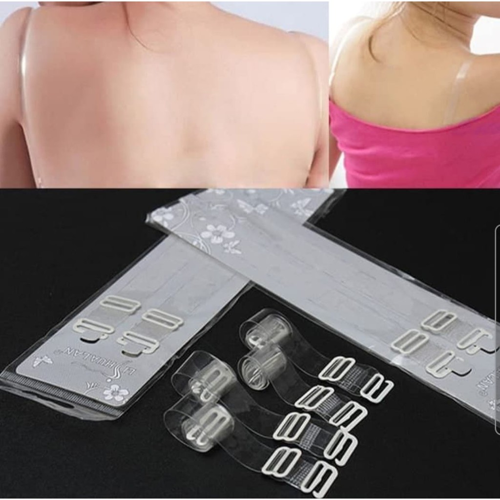 Tali Bra BH Bening Invisible transparant Tidak Terlihat