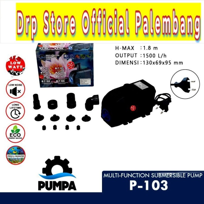 ( POMPA AIR ) SUNSUN PUMPA P 103 WATER PUMP KOLAM AQUARIUM