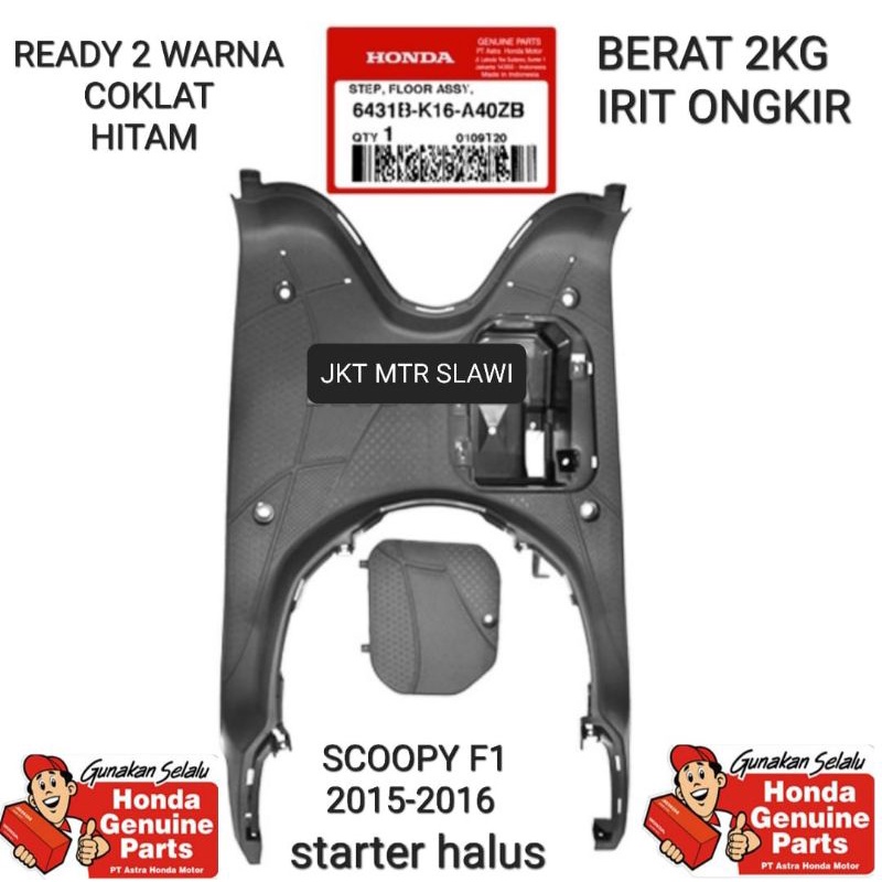 6431B-K16-A40 step floor atau bordes pijakan kaki scoopy fi tahun 2015-2016 asli honda