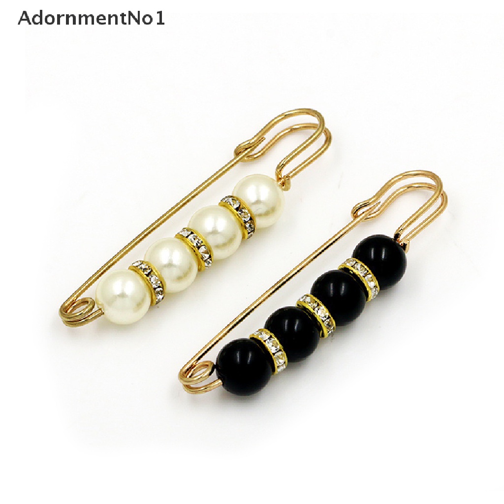 (AdornmentNo1) 10pcs / Set Bros / Pin Aksen Mutiara Imitasi Untuk Aksesoris Wanita