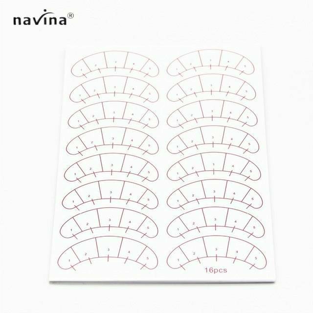 Funmix / Navina Mapping Tools Eyepatch / Eyepatch Sticker bulu mata  / stiker mata  7 pasang sticker label mapping eyepatch untuk eyelash extension