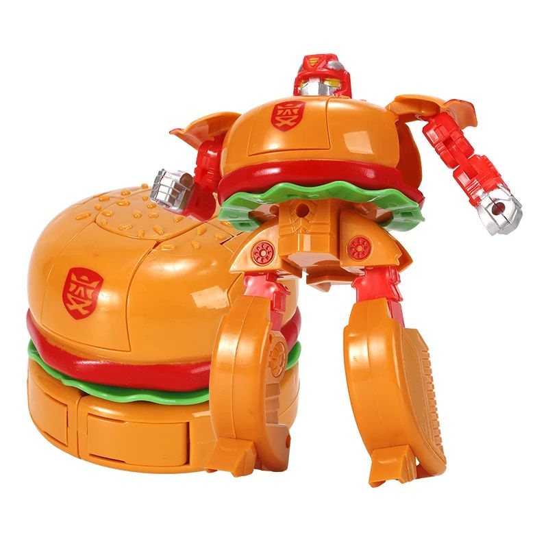 Food Deformation Toy Robot Simulation Fries Burger Ice Cream Children Mini Toys