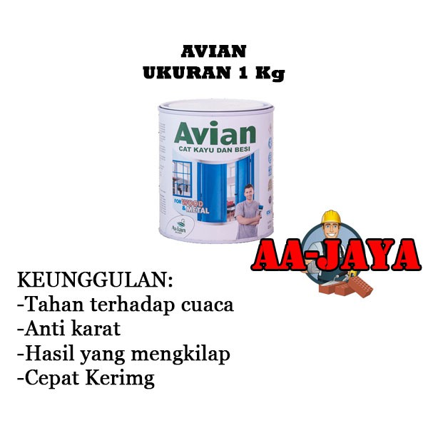 

Cat Minyak Avian High Gloss Enamel Ukuran 1 Kg