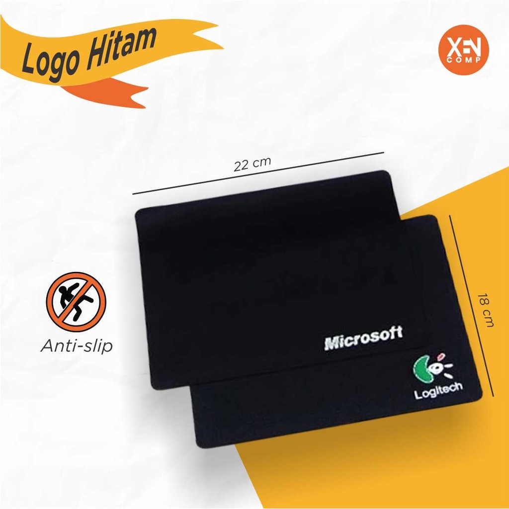 Mouse Pad Logo Hitam