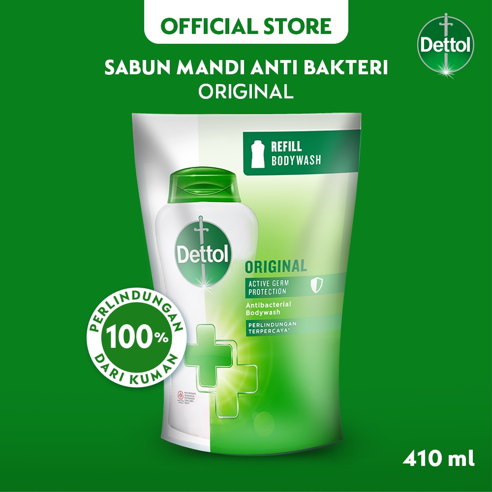 Jual Dettol Sabun Mandi Cair Anti Bakteri Original Refill 410 Gr ...