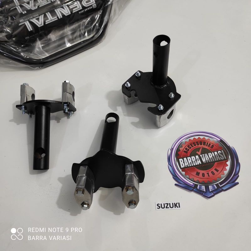 GROSIR ADAPTOR DUDUKAN STANG CUSTOM MOTOR HONDA YAMAHA SUZUKI SMASH 110 SHOGUN 125 UNIVERSAL