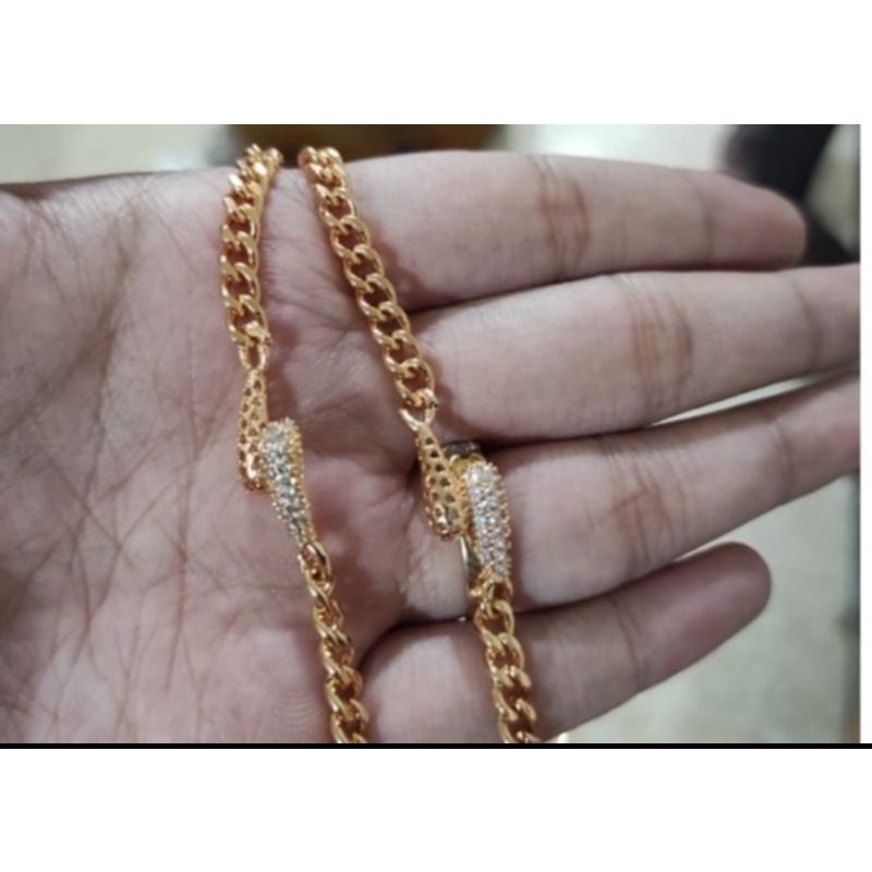 Perhiasan Gelang Tangan Anak Xuping Gold Gelang Rantai Permata