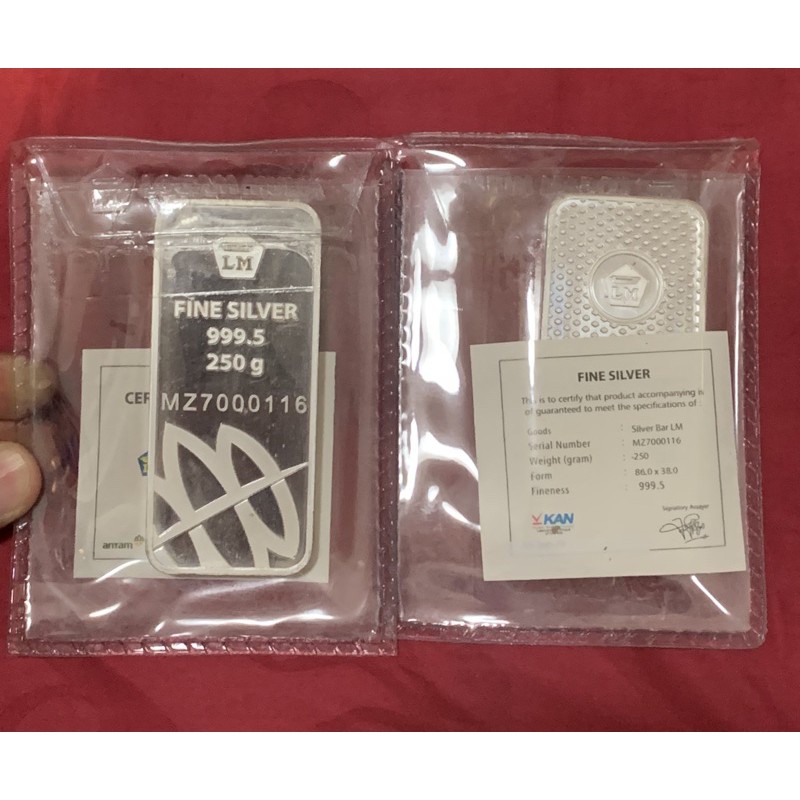perak antam 250 gram sertifikat 2019