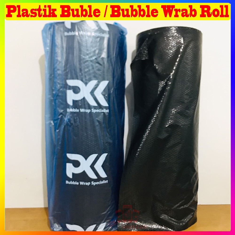 Plastik Buble / Bubble Wrap Roll Bening Hitam 2.8 kg 125cm x 50cm Pembungkus Kado Dan Kemasan Untuk Packing