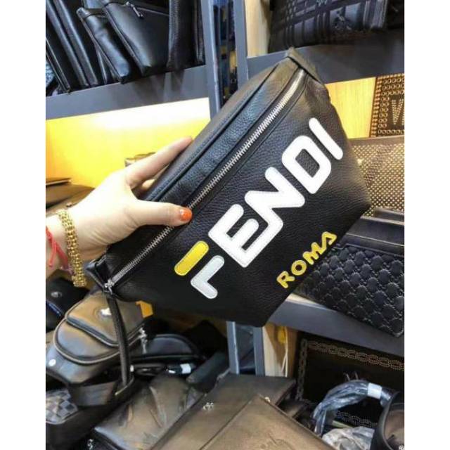 tas waisbag Fendi westbag tas pinggang kulit asli premium impor