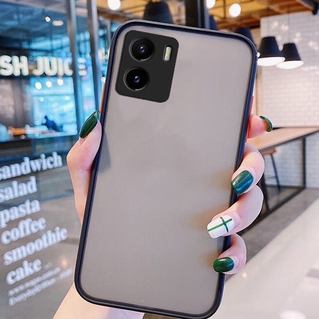 case vivo y15s/y15A 2021-soft case matte dove-hard case hybrid transparan casing-siicon vivo y15s/y1