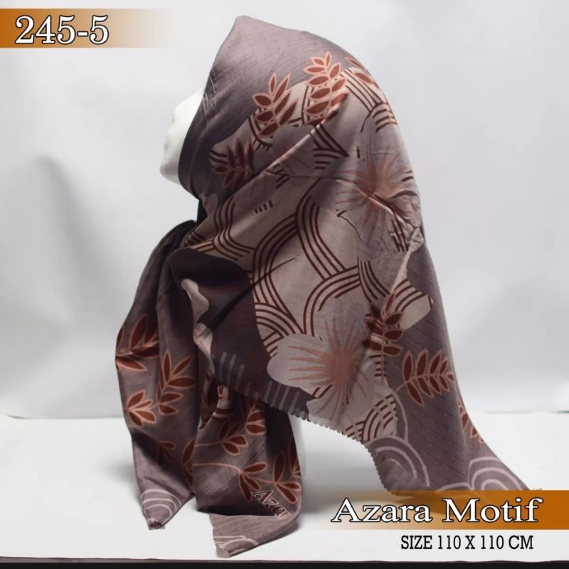 jilbab segi empat azara voal laser cut