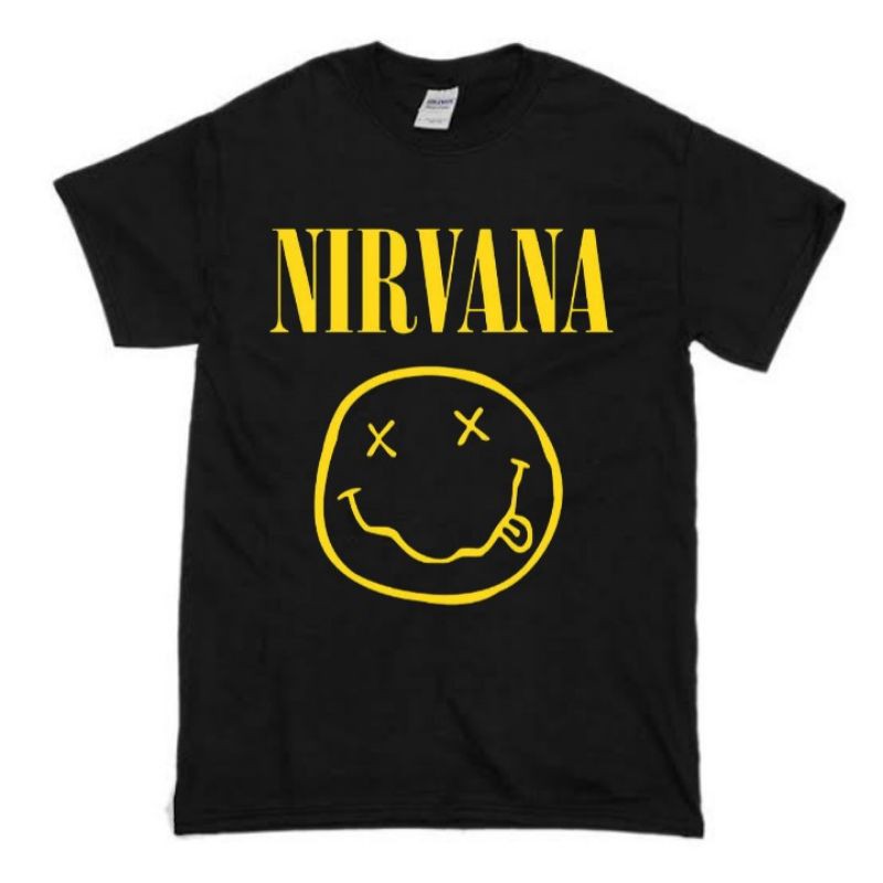 KAOS BAND NIRVANA - LOGO SMILEY