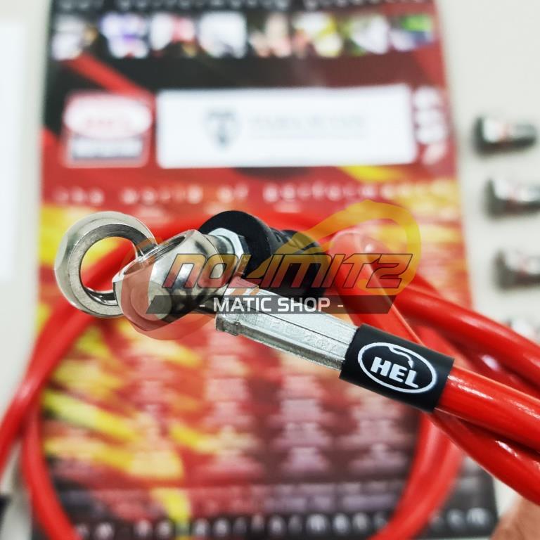 Selang Rem Brake Line Racing HEL Tiara Sutan Merah NON ABS Ninja ZX25R