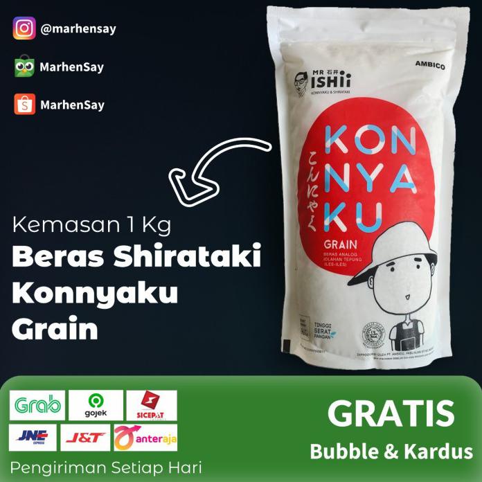 

BERAS SHIRATAKI 1KG / KONNYAKU RICE LOW CARB