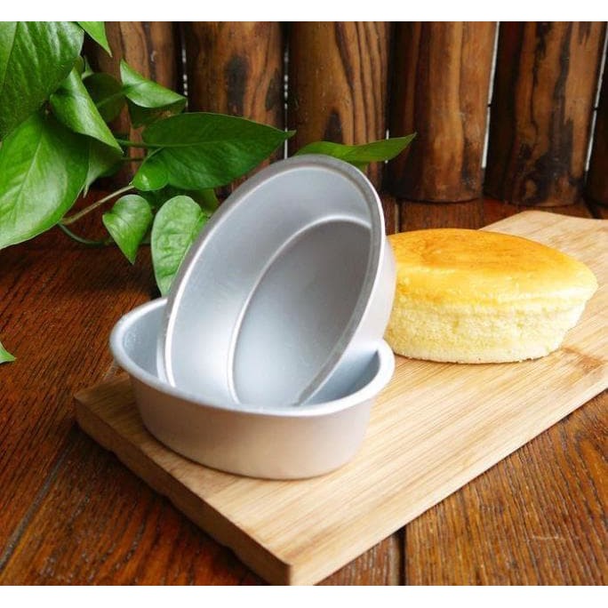 OVAL CHEESE CAKE PAN Mini Aluminium Loyang Oval Tanpa Sambungan