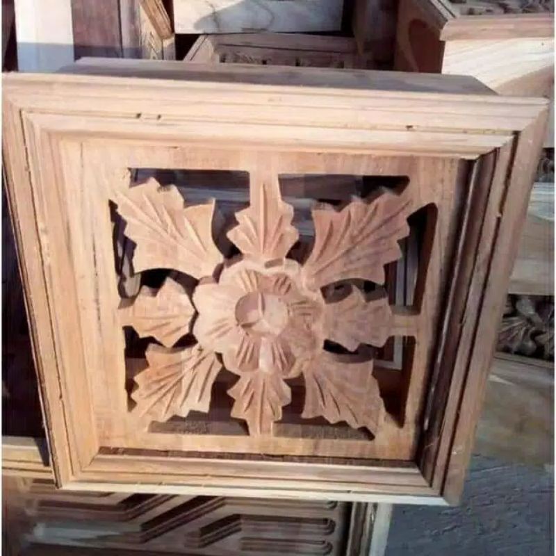 keping ukiran loster kayu jati kwalitas bagus jepara termurah