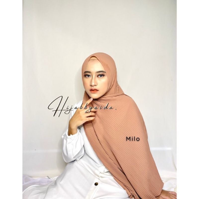 Part 2 Pashmina FULL Plisket Tanpa Garis Tengah/Hijab Pashmina/Hijab Terlaris/Pashmina Plisket