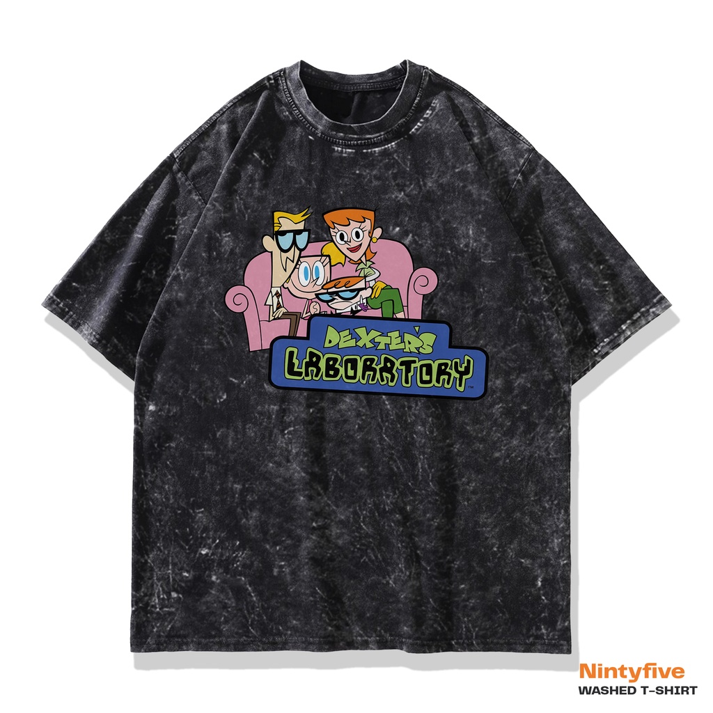 Baju Cartoon 90s Dexter laboratory Washed | Kaos Anime Oversized