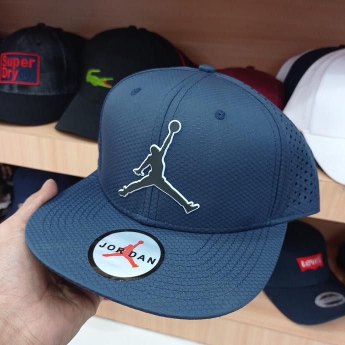 Terlaris Topi Snapback Jordan Abu / Topi Pria - Navy