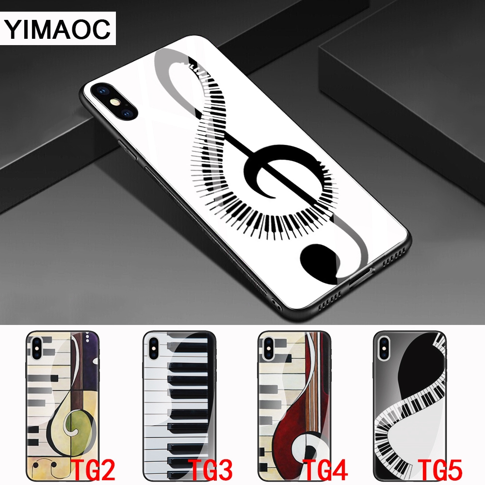 Casing Belakang Desain Not Musik Untuk Iphone 6 6s 6 Plus 6s Plus 7 7 Plus 8 8 Plus X Shopee Indonesia