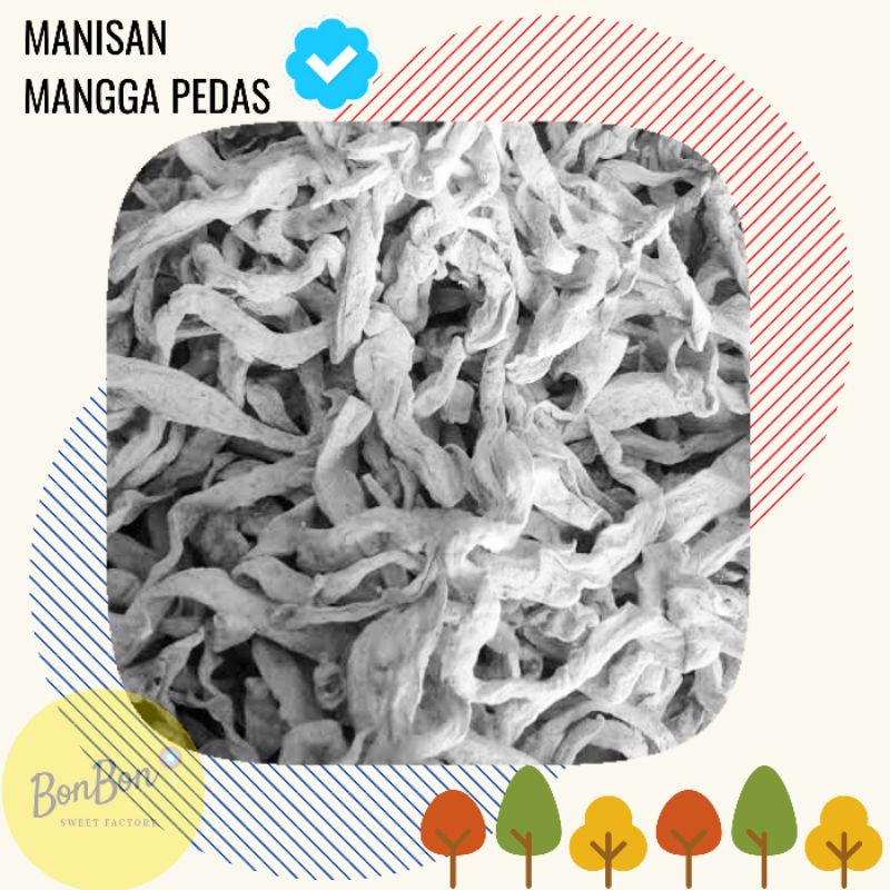 

Manisan Mangga Pedas Putih Kering / Asinan Mangga Putih Pedes Kering 250 Gram