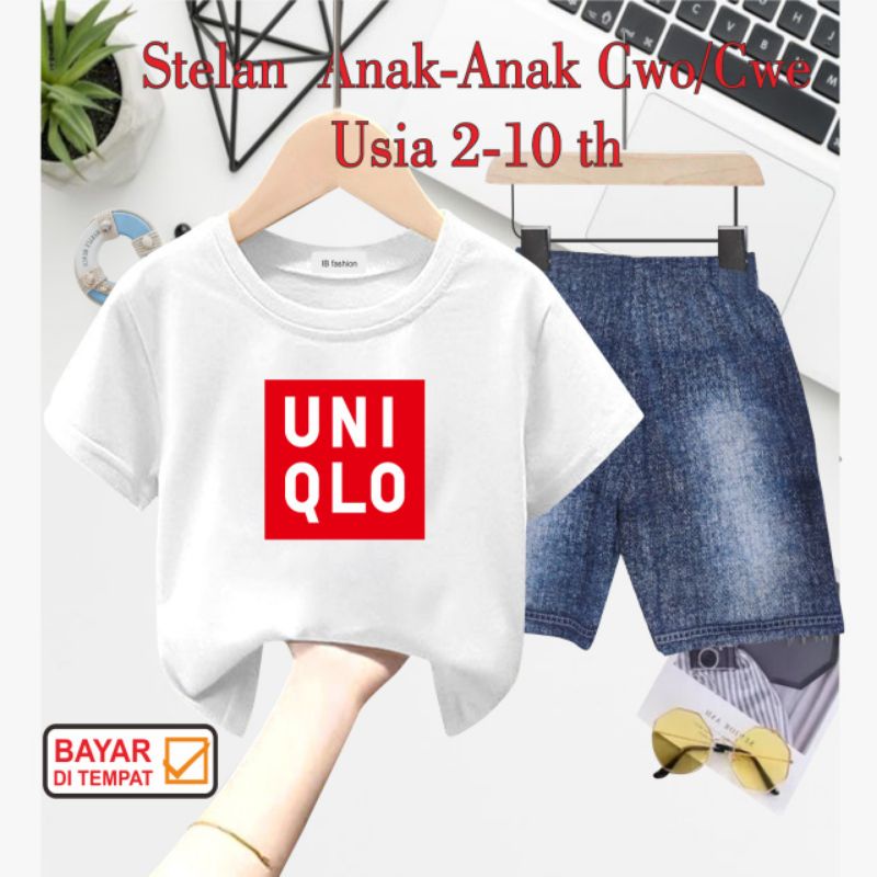 ((IB))SETELAN ANAK2 UNISEX SEMI JEANS/U4IQL0 DIGITAL SABLON