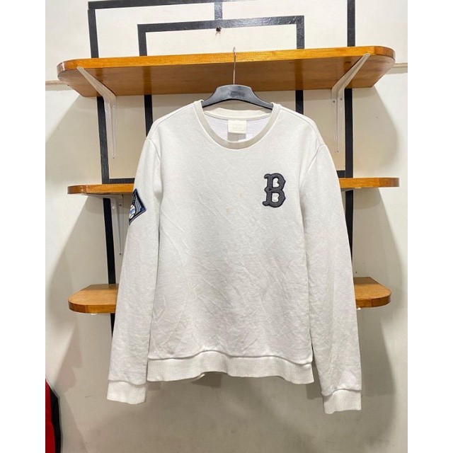 Crewneck MLB Boston Putih