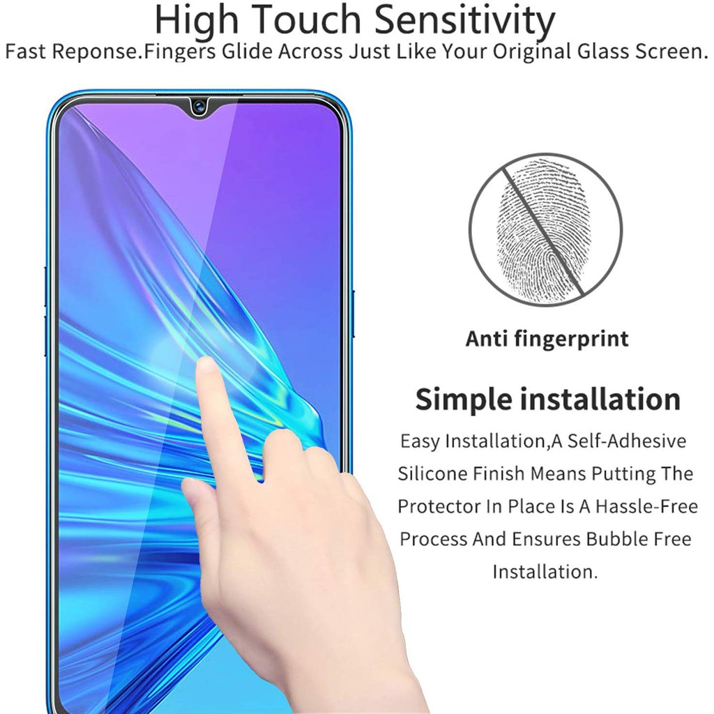 OPPO REALME 5  PREMIUM QUALITY TEMPERED GLASS RAKKI