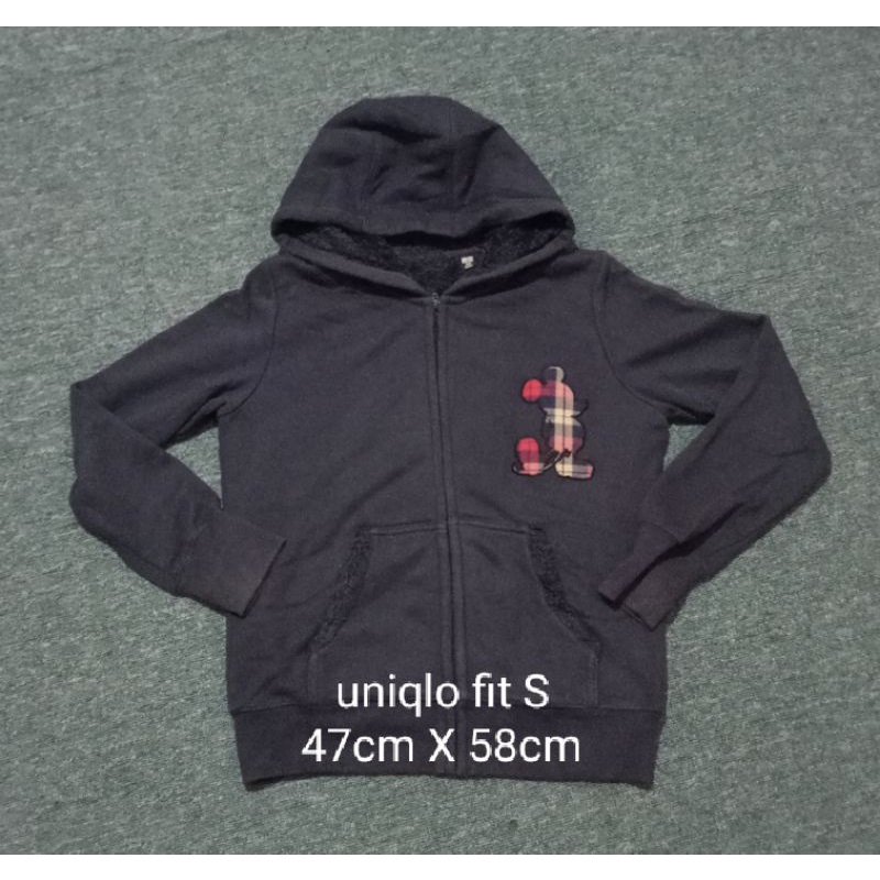 jaket Zip Hoodie second branded uniqlo / Zip Hoodie bekas original uniqlo
