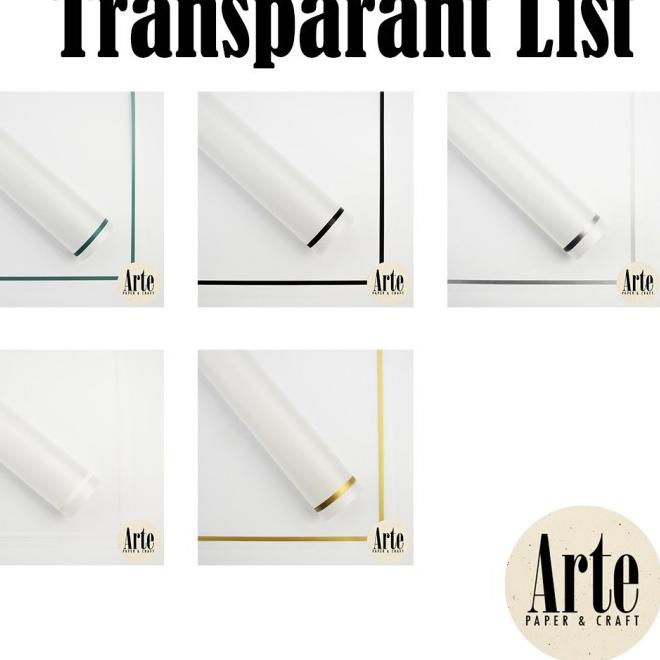 

Serba Unik 20 Lembar Transparant List Kertas Buket Korea Bunga Flower Wrapping Paper Kado Arte Jakarta P.WM-044B