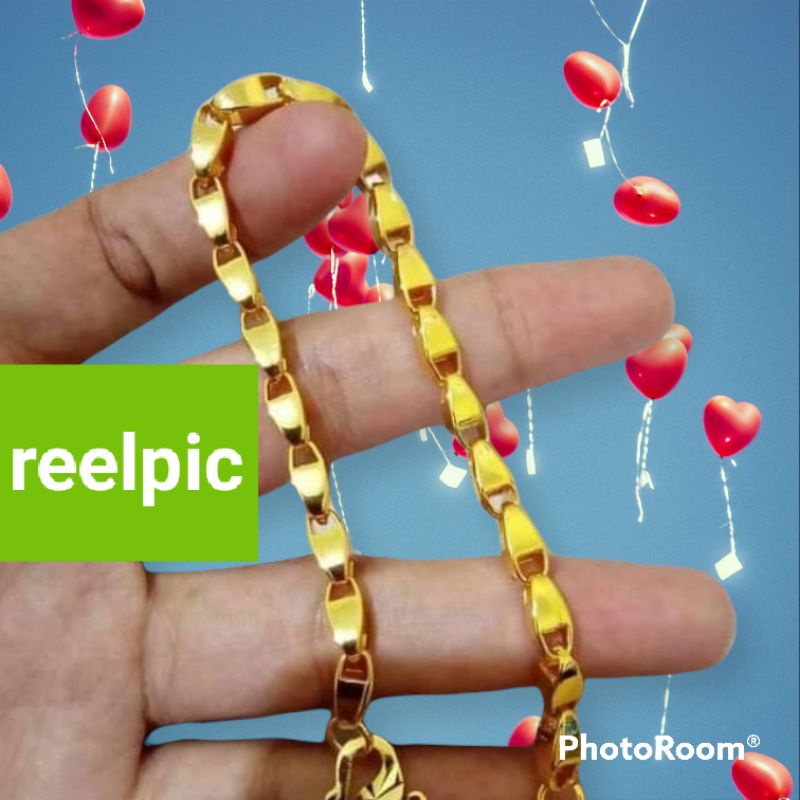 GELANG TANGAN WANITA MOTIF PADI BESAR SEPERTI MAS 24 K REELPIC