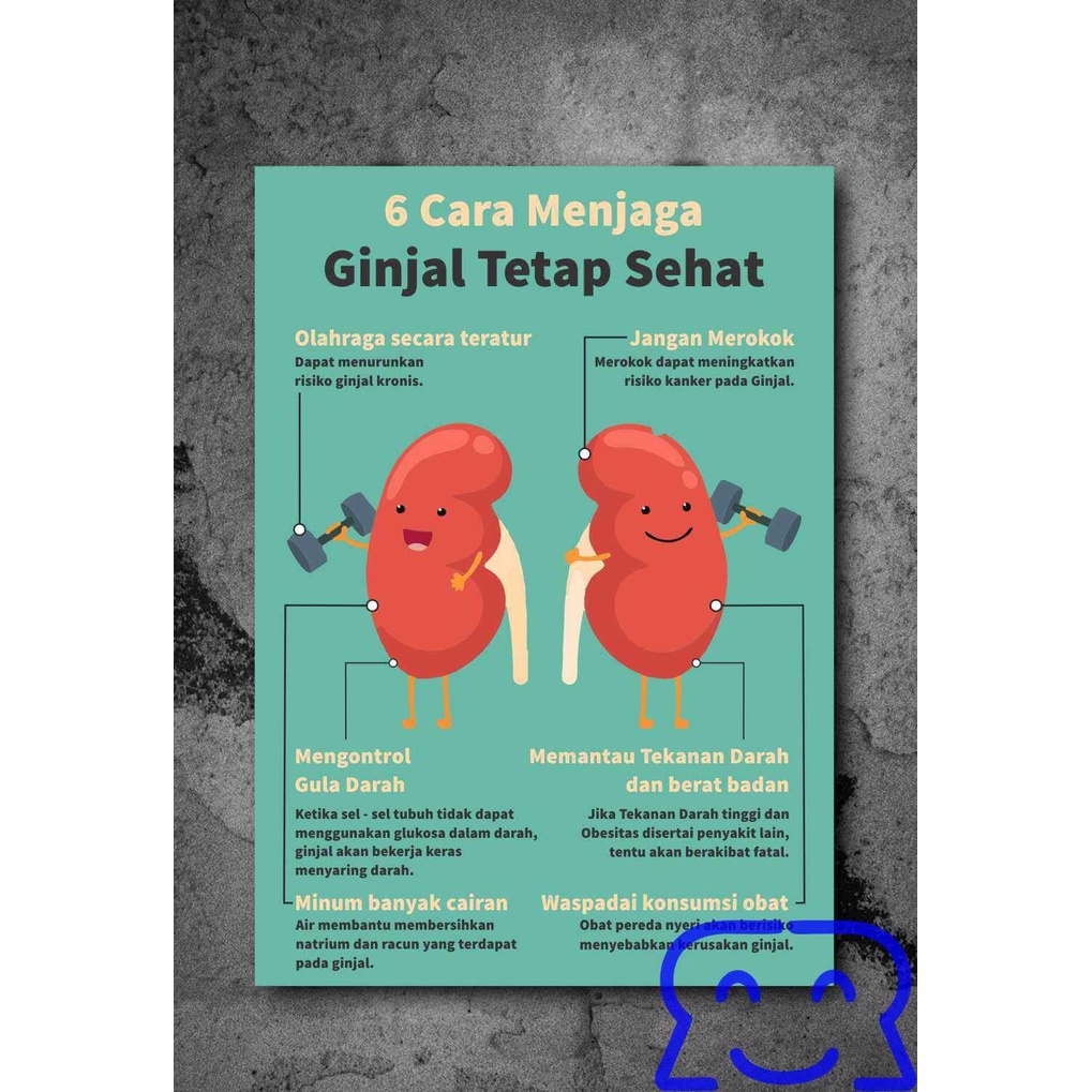 

Poster Menjaga Kesehatan Ginjal – 6 Cara Agar Tetap Sehat
