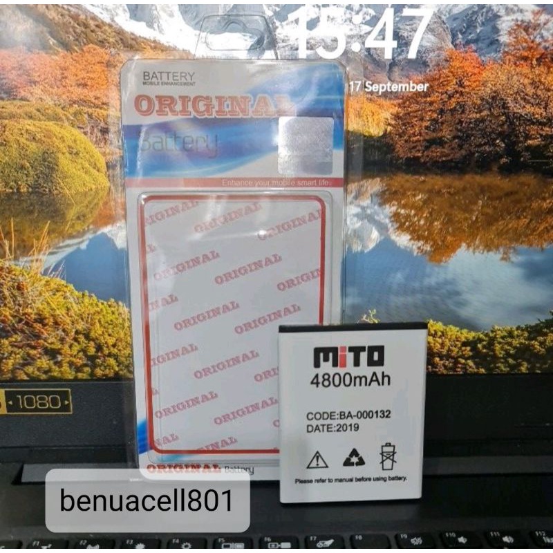 battery baterai batrai MiTo BA-000132