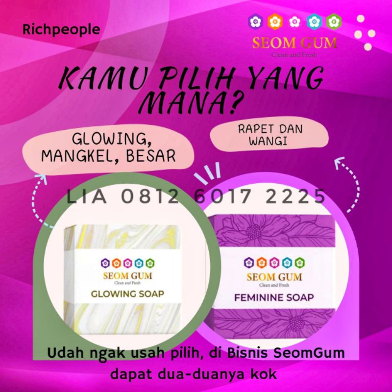 SABUN SEOM GUM - SABUN MAMI PAPI - GLOWING KESET MEMPERBESAR MENGENCANGKAN