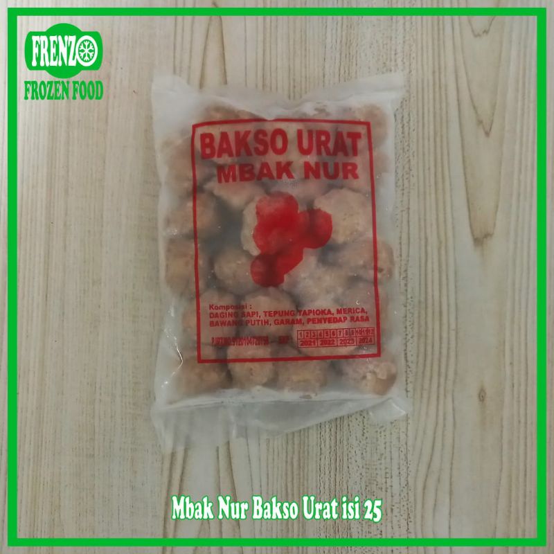 

Mbak Nur Bakso Sapi Urat Isi 25Biji