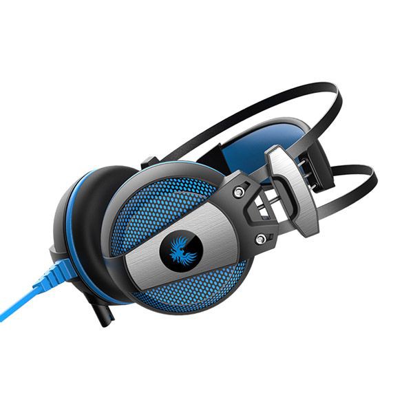 Robot RH-P09 7.1 Channel Virtual Stereo Wired Headphone Headset Blue