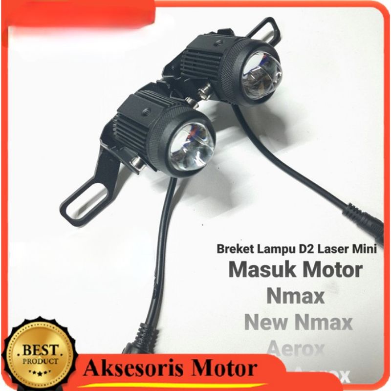 BREKET LAMPU TEMBAK FOGLAMP D2 LASER NMAX NEW , NMAX OLD ,AEROX OLD ,AEROX NEW PLAT BESI TEBAL