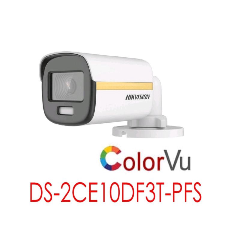 CAMERA CCTV OUTDOOR COLORVU + AUDIO 2MP HIKVISION DS-2CE10DF3T-PFS