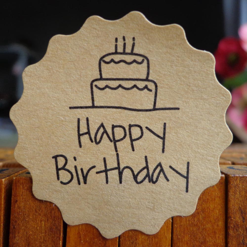 120pcs lot Stiker Seal Kertas Bulat Tulisan Happy Birthday 120pcs lot Stiker Seal Kertas Bulat Tulisan Happy Birthday