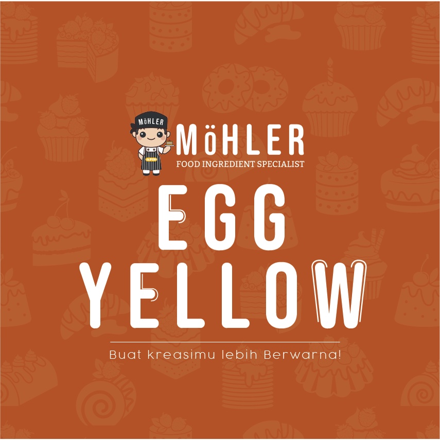 MOHLER Coloring Egg Yellow (KLIK KOMBO HEMAT UNTUK BELI 1 GRATIS 1)