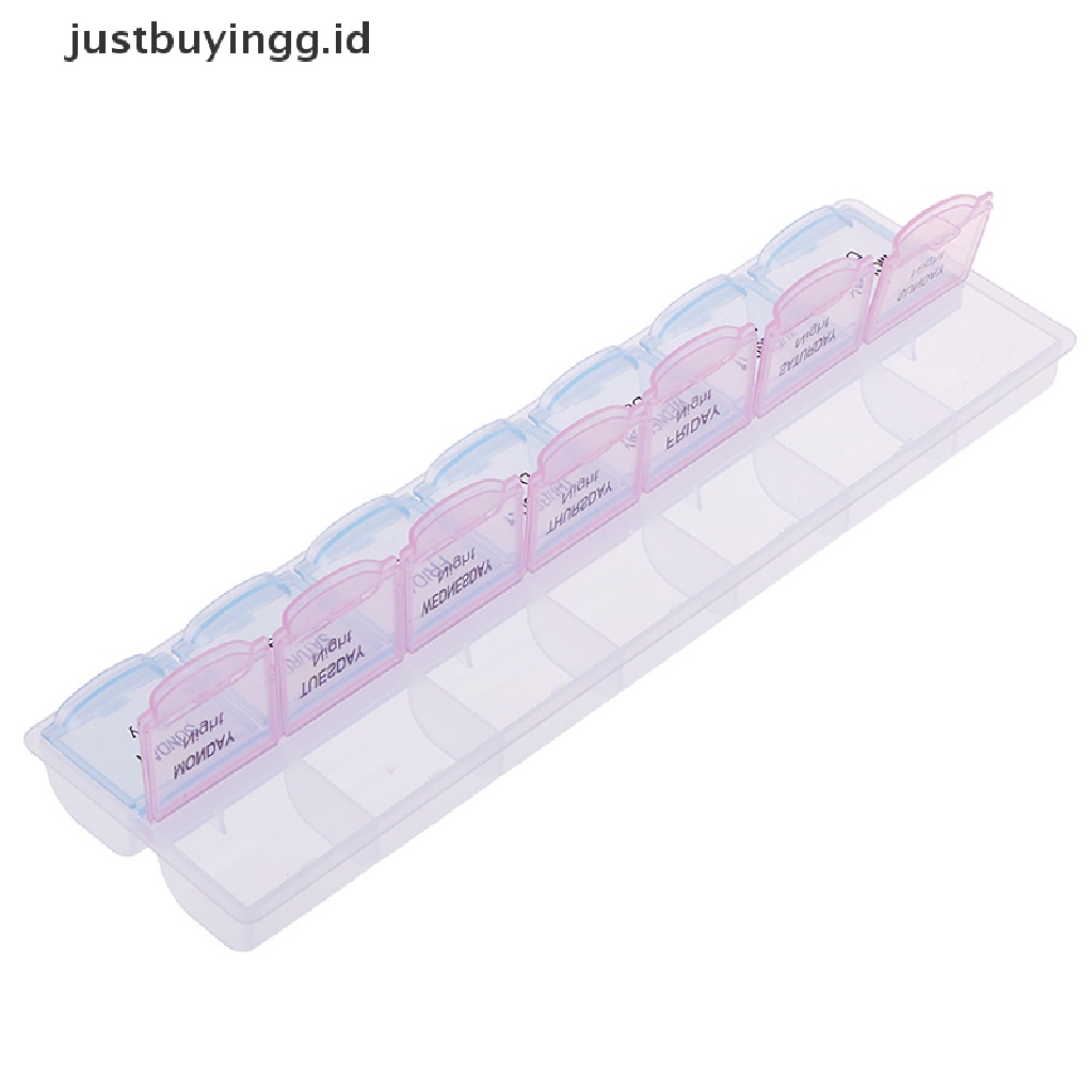 (Justbuyingg.Id) 1pc Kotak Organizer Obat 7 Hari Mingguan