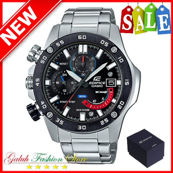 Jam tangan pria edifice EFR558 black ori BM + Box set     ⠀⠀⠀⠀⠀⠀⠀⠀⠀