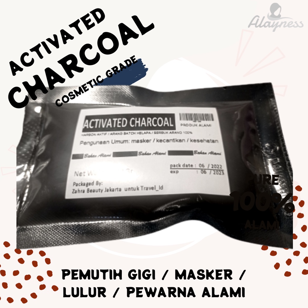 ARANG AKTIF HALUS COSMETIC GRADE / CARBON AKTIF / ARANG AKTIF / POWDER CHARCOAL / Activated Charcoal Powder / Arang Aktif serbuk / arang kelapa bubuk / pemutih gigi / masker arang / bubuk arang aktif / bubuk arang kelapa / TEETH WHITENING