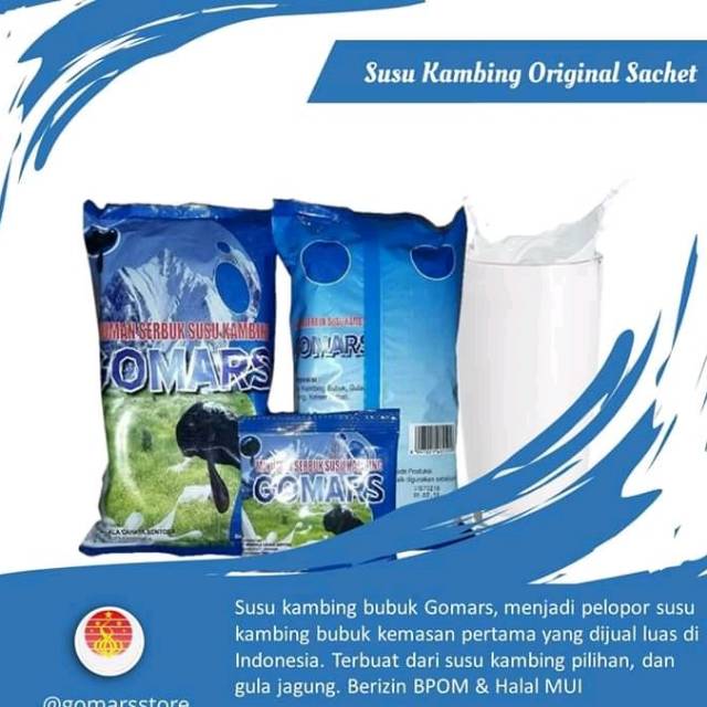 

Paket Hemat 12 pack Susu Kambing Gomars Sachet