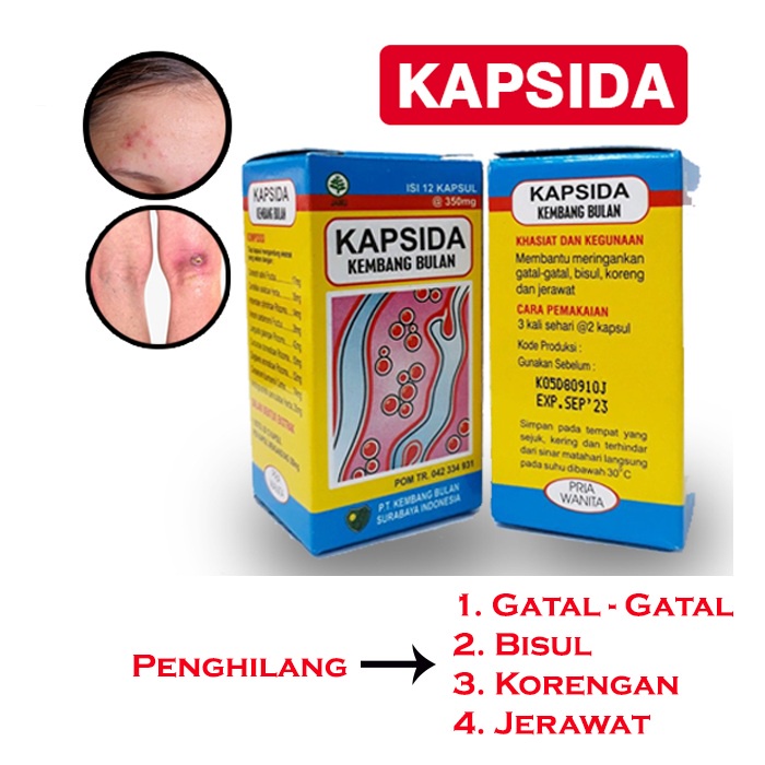 Beauty Jaya - Obat Jerawat Kapsida Kembang Bulan Obat Gatal, Koreng &amp; Jerawat Ampuh