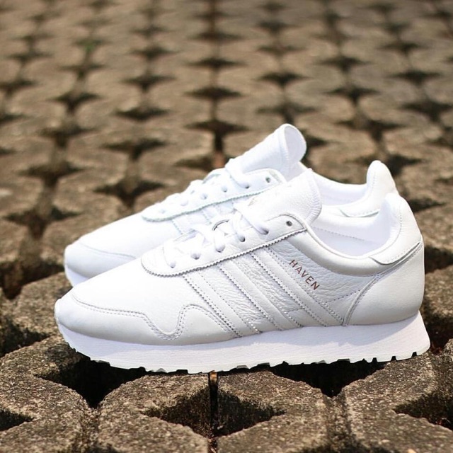 adidas haven leather white